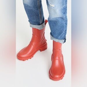 Rag & Bone Shiloh Rainboots in Fire Red